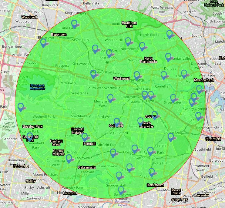 Places we Serve in Sydney